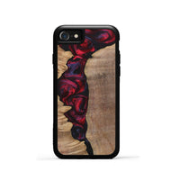 iPhone SE Wood+Resin Phone Case - Craig (Red, 700103)