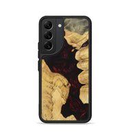 Galaxy S22 Wood+Resin Phone Case - Seth (Red, 700107)