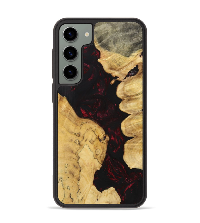 Galaxy S23 Plus Wood+Resin Phone Case - Seth (Red, 700107)