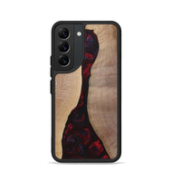 Galaxy S22 Wood+Resin Phone Case - Vera (Red, 700115)