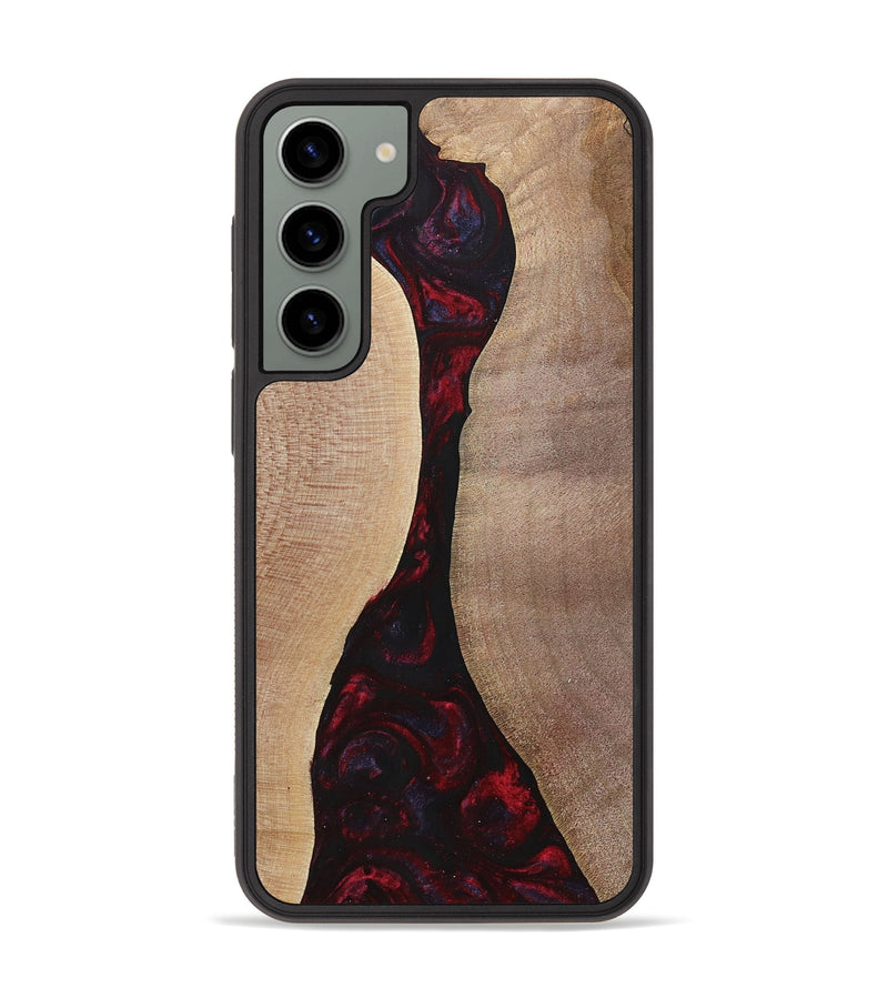 Galaxy S23 Plus Wood+Resin Phone Case - Vera (Red, 700115)