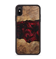 iPhone Xs Max Wood+Resin Phone Case - Shelly (Red, 700123)