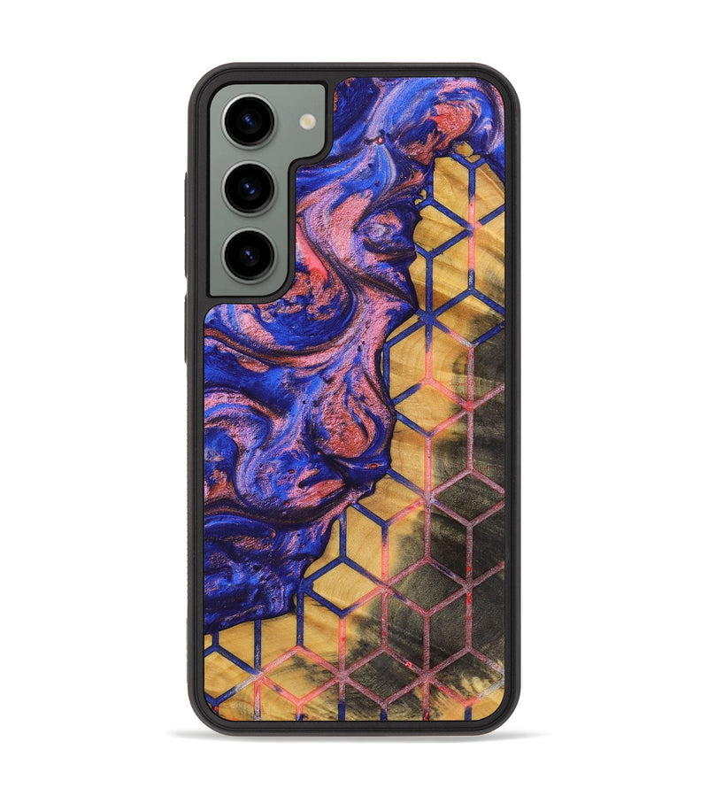 Galaxy S23 Plus Wood+Resin Phone Case - Pam (Pattern, 700136)