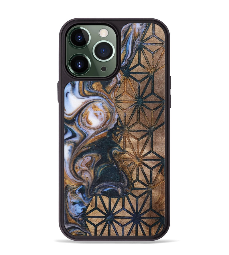 iPhone 13 Pro Max Wood+Resin Phone Case - Scott (Pattern, 700137)