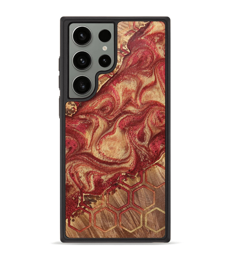 Galaxy S23 Ultra Wood+Resin Phone Case - Giovanni (Pattern, 700139)