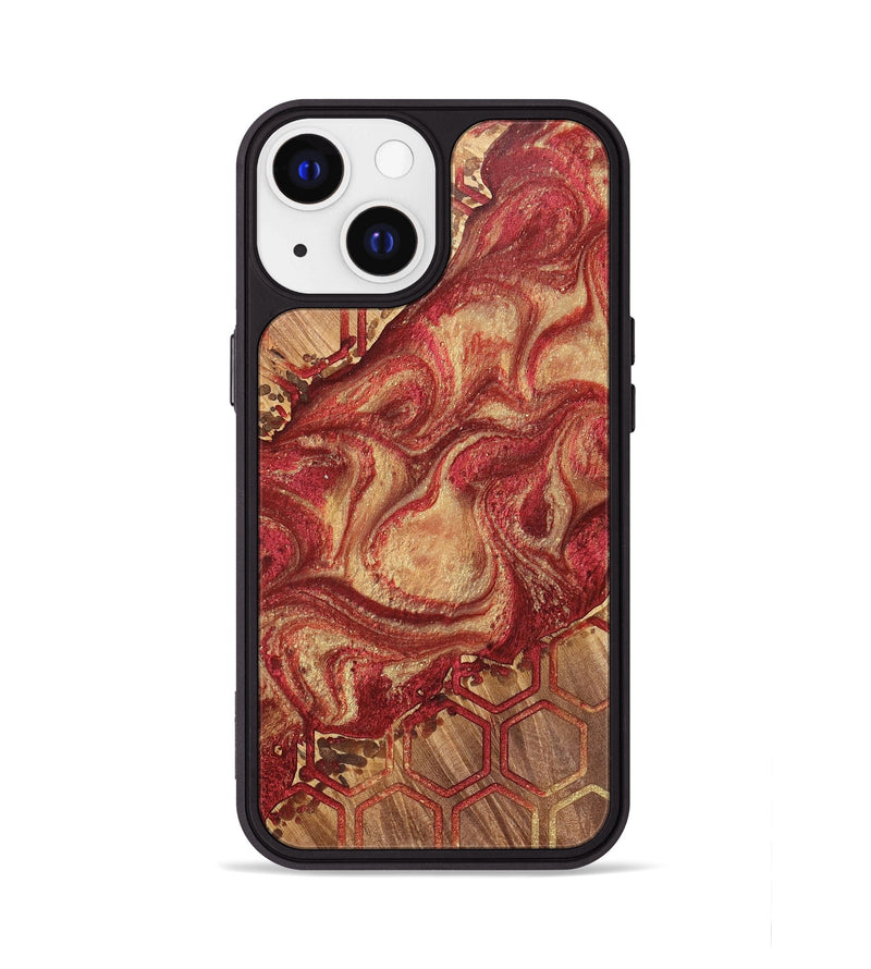 iPhone 13 Wood+Resin Phone Case - Giovanni (Pattern, 700139)