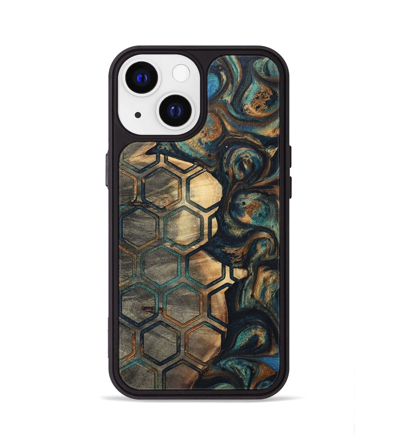 iPhone 13 Wood+Resin Phone Case - Kyle (Pattern, 700140)