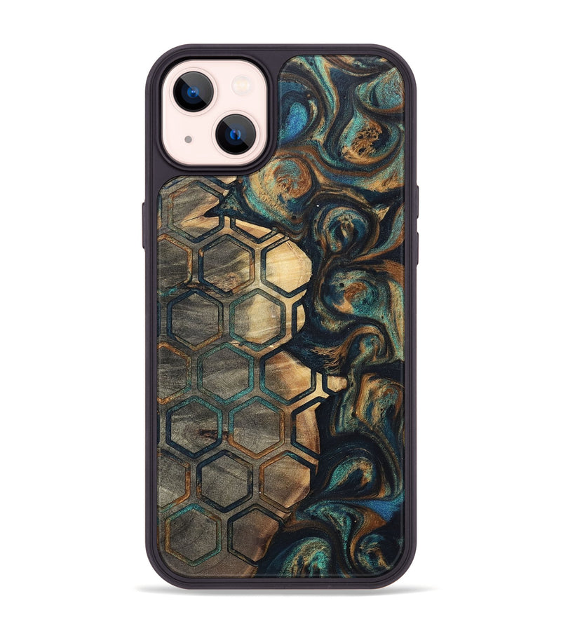 iPhone 14 Plus Wood+Resin Phone Case - Kyle (Pattern, 700140)
