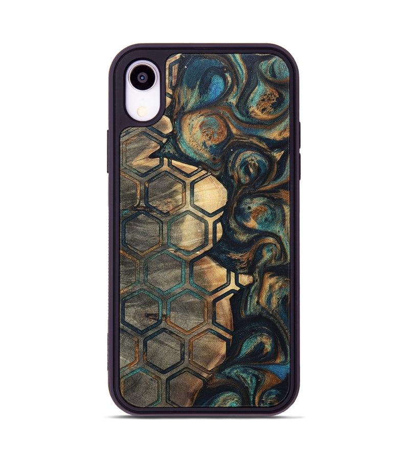 iPhone Xr Wood+Resin Phone Case - Kyle (Pattern, 700140)