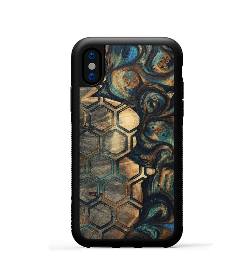 iPhone Xs Wood+Resin Phone Case - Kyle (Pattern, 700140)