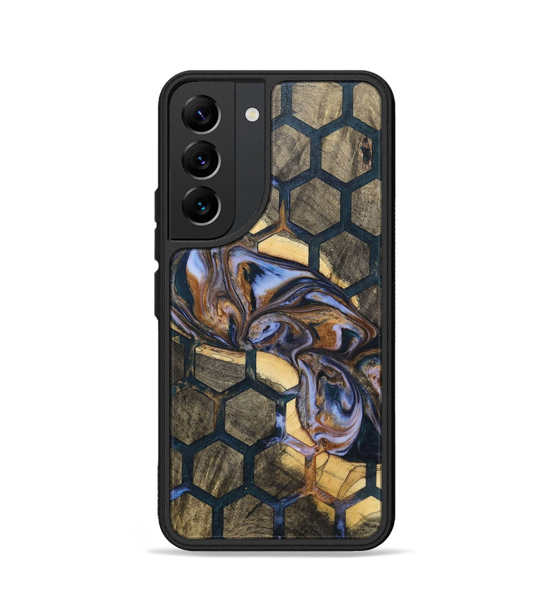 Galaxy S22 Wood+Resin Phone Case - Valeria (Pattern, 700144)