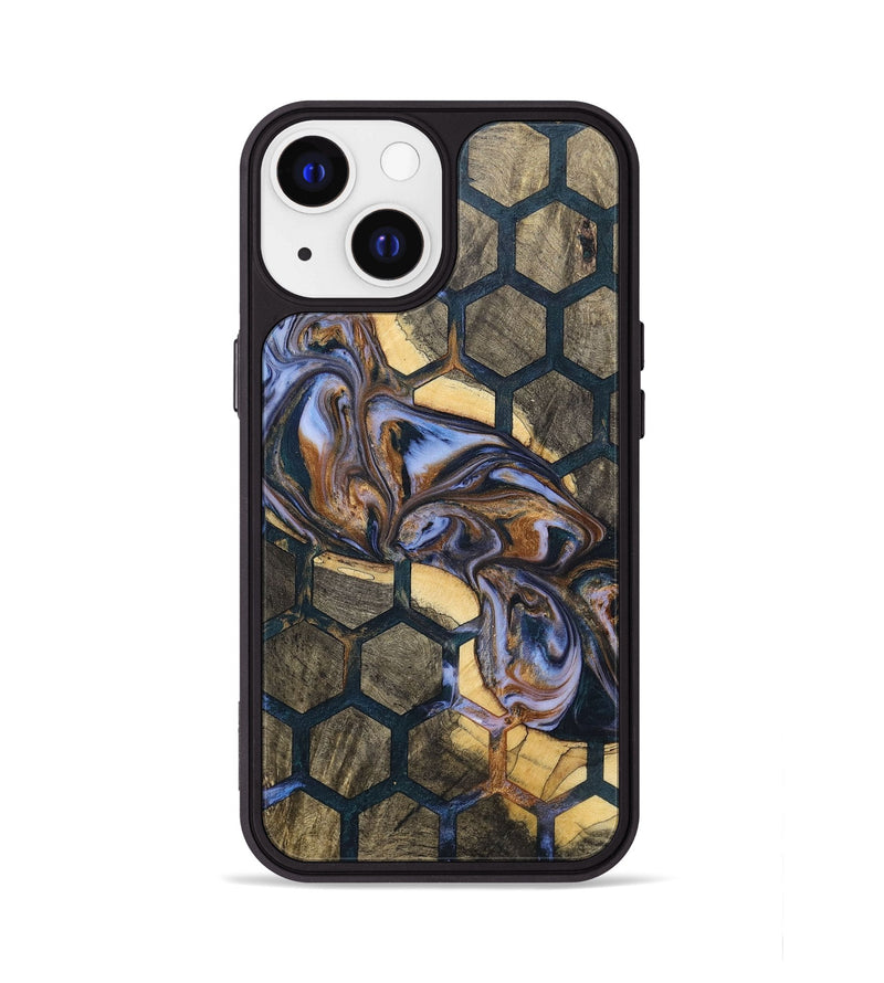 iPhone 13 Wood+Resin Phone Case - Valeria (Pattern, 700144)