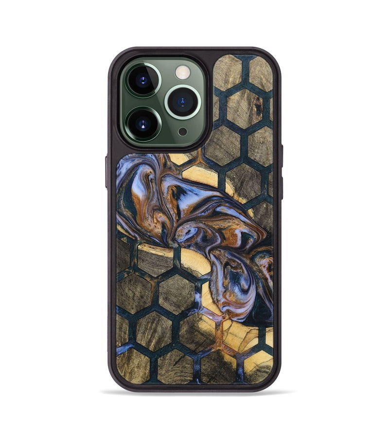 iPhone 13 Pro Wood+Resin Phone Case - Valeria (Pattern, 700144)