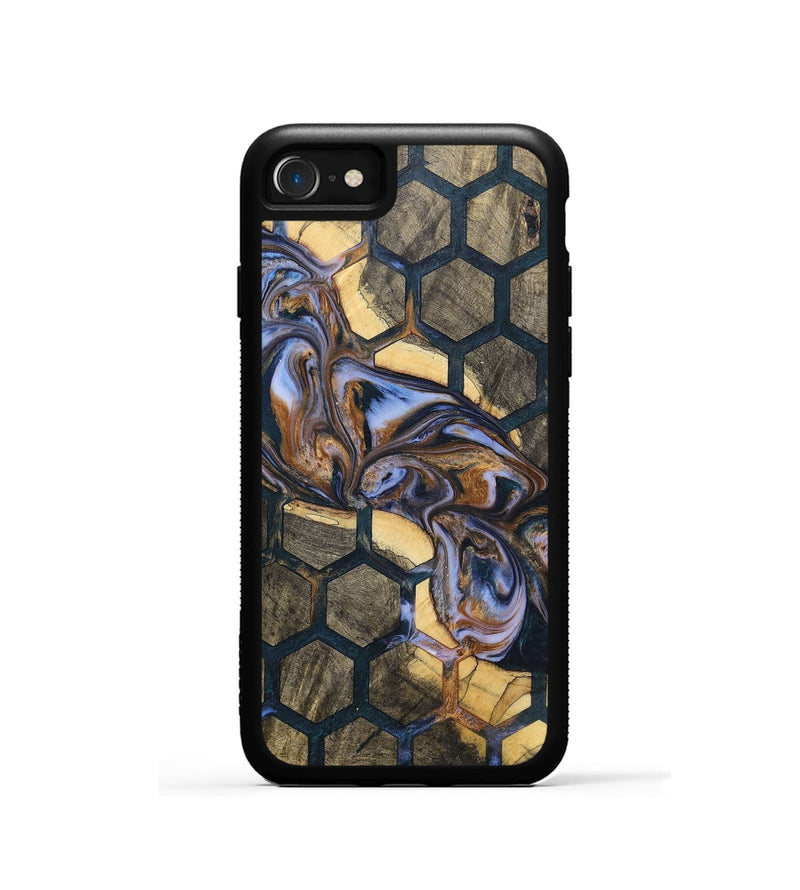 iPhone SE Wood+Resin Phone Case - Valeria (Pattern, 700144)