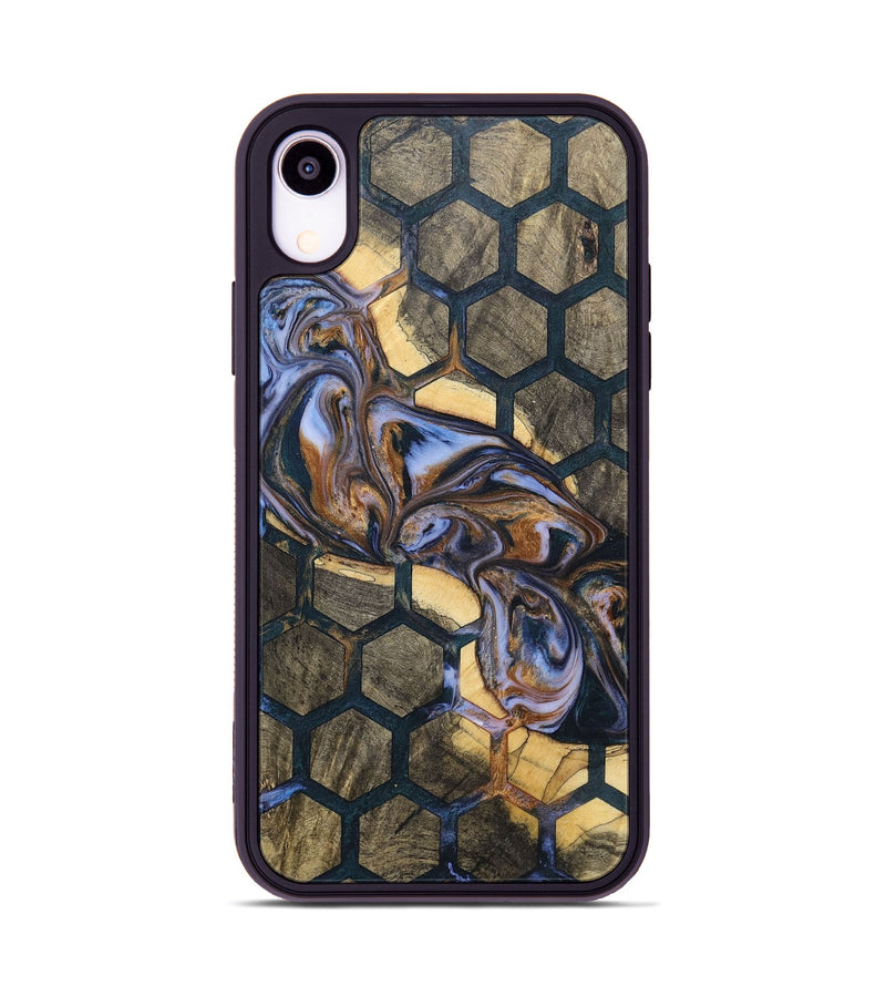 iPhone Xr Wood+Resin Phone Case - Valeria (Pattern, 700144)