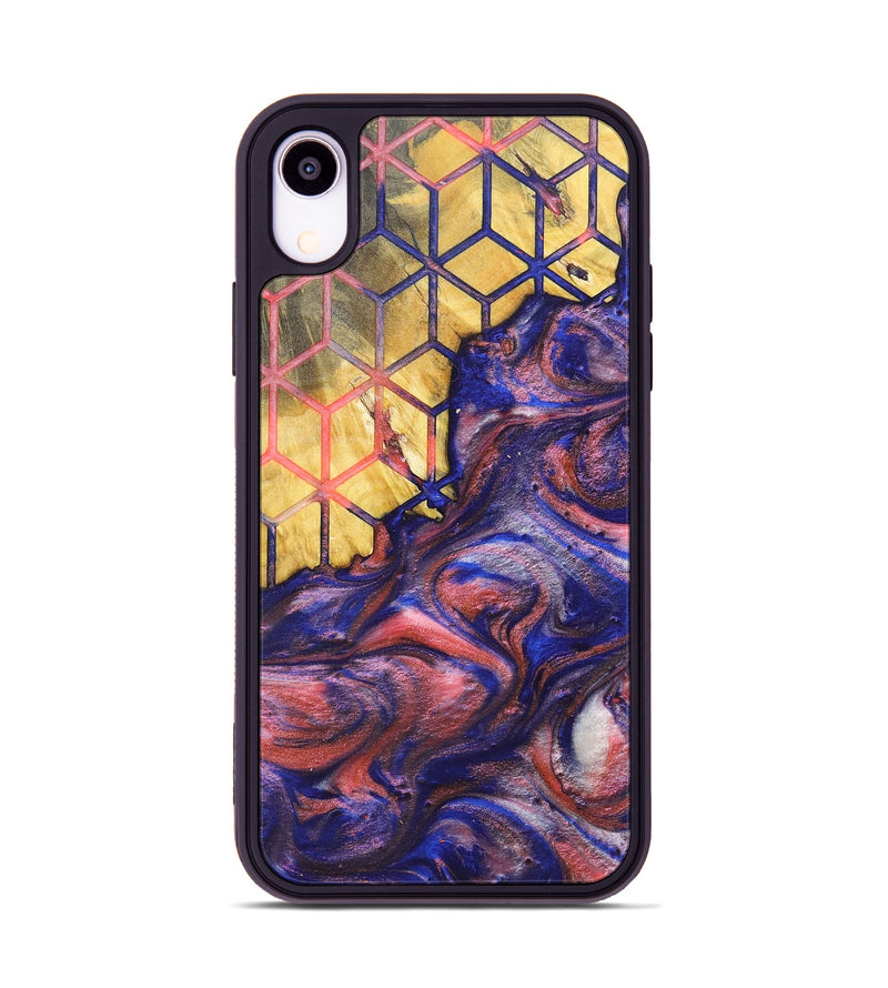 iPhone Xr Wood+Resin Phone Case - Nathan (Pattern, 700145)