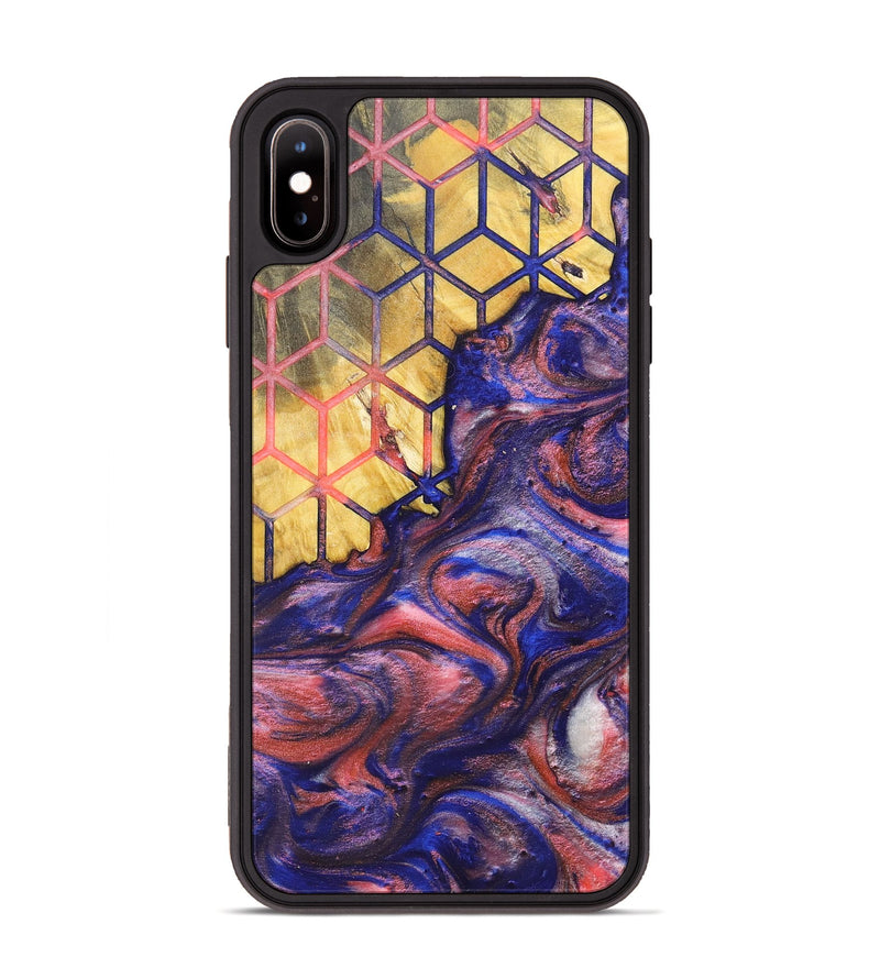 iPhone Xs Max Wood+Resin Phone Case - Nathan (Pattern, 700145)
