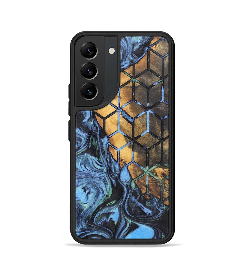 Galaxy S22 Wood+Resin Phone Case - Jesse (Pattern, 700146)