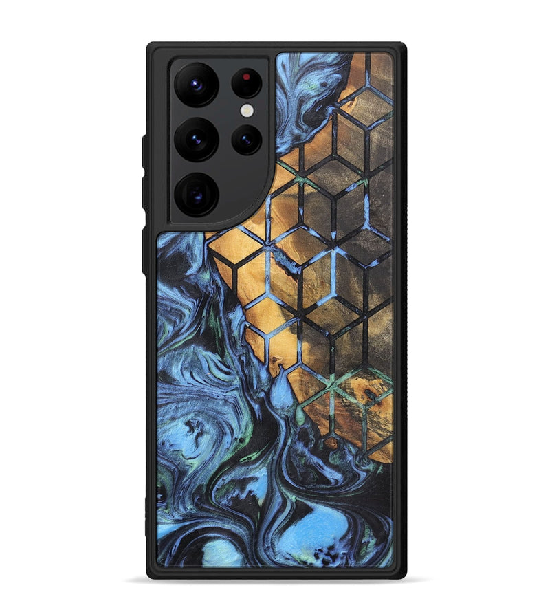 Galaxy S22 Ultra Wood+Resin Phone Case - Jesse (Pattern, 700146)