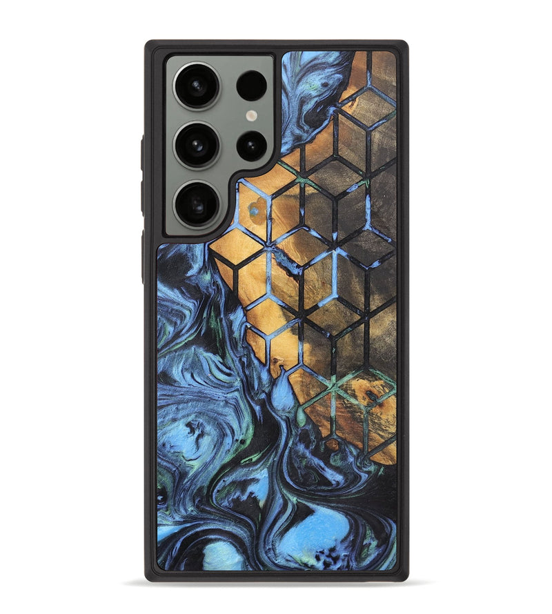 Galaxy S23 Ultra Wood+Resin Phone Case - Jesse (Pattern, 700146)
