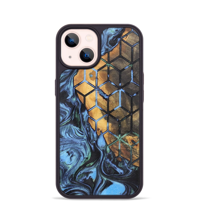 iPhone 14 Wood+Resin Phone Case - Jesse (Pattern, 700146)