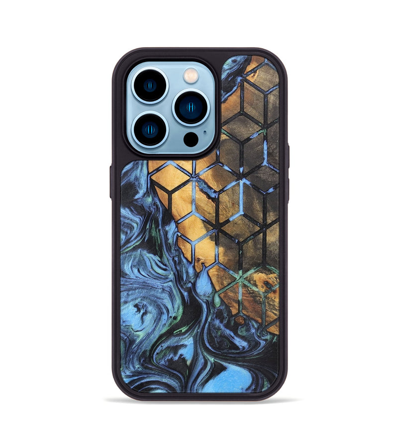 iPhone 14 Pro Wood+Resin Phone Case - Jesse (Pattern, 700146)