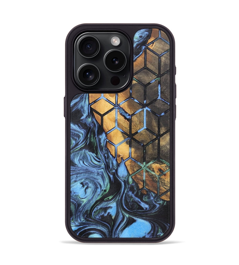 iPhone 15 Pro Wood+Resin Phone Case - Jesse (Pattern, 700146)