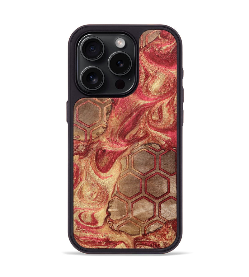 iPhone 15 Pro Wood+Resin Phone Case - Aria (Pattern, 700148)