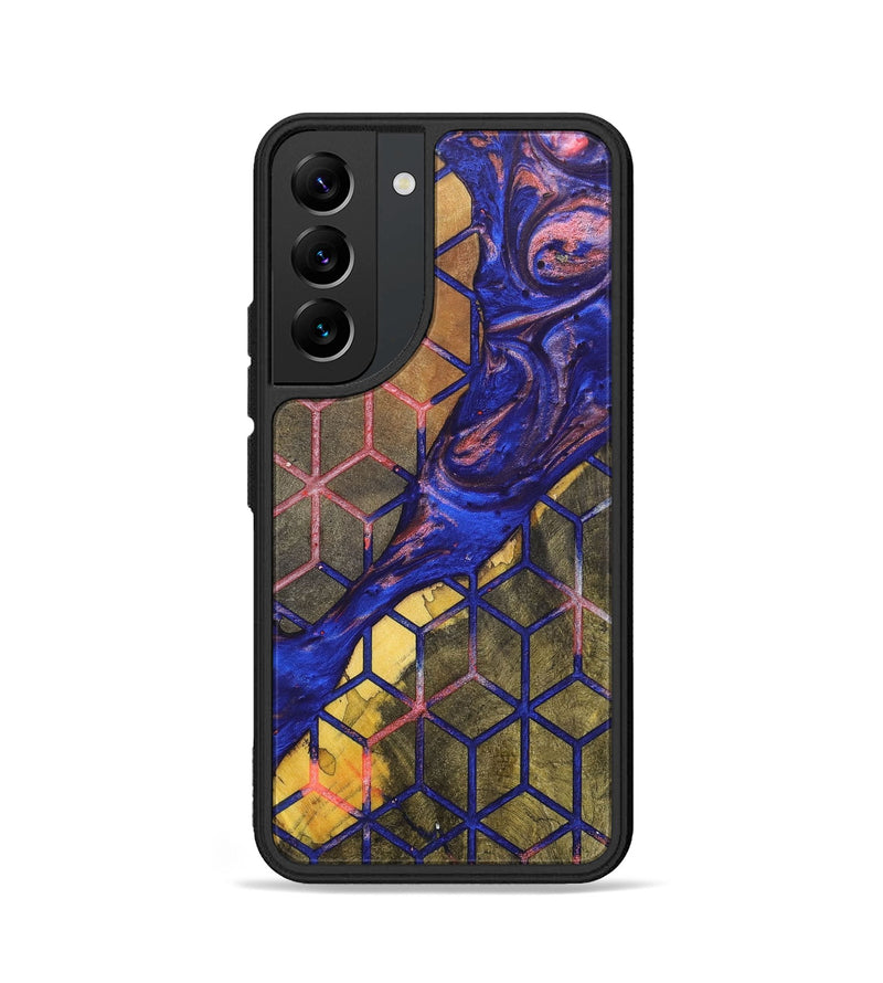Galaxy S22 Wood+Resin Phone Case - Kenneth (Pattern, 700151)