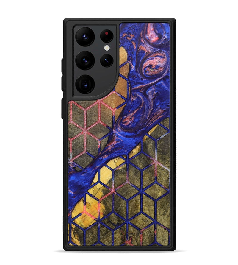 Galaxy S22 Ultra Wood+Resin Phone Case - Kenneth (Pattern, 700151)