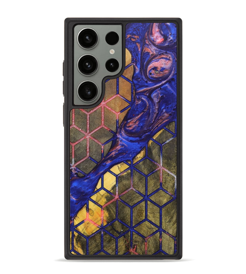 Galaxy S23 Ultra Wood+Resin Phone Case - Kenneth (Pattern, 700151)