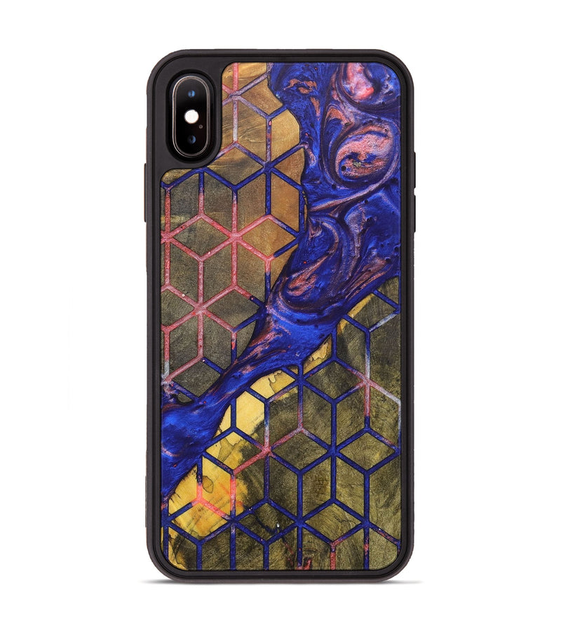 iPhone Xs Max Wood+Resin Phone Case - Kenneth (Pattern, 700151)