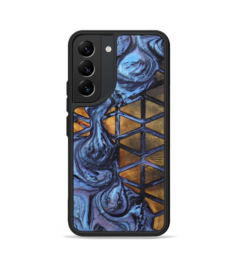 Galaxy S22 Wood+Resin Phone Case - Gladys (Pattern, 700158)