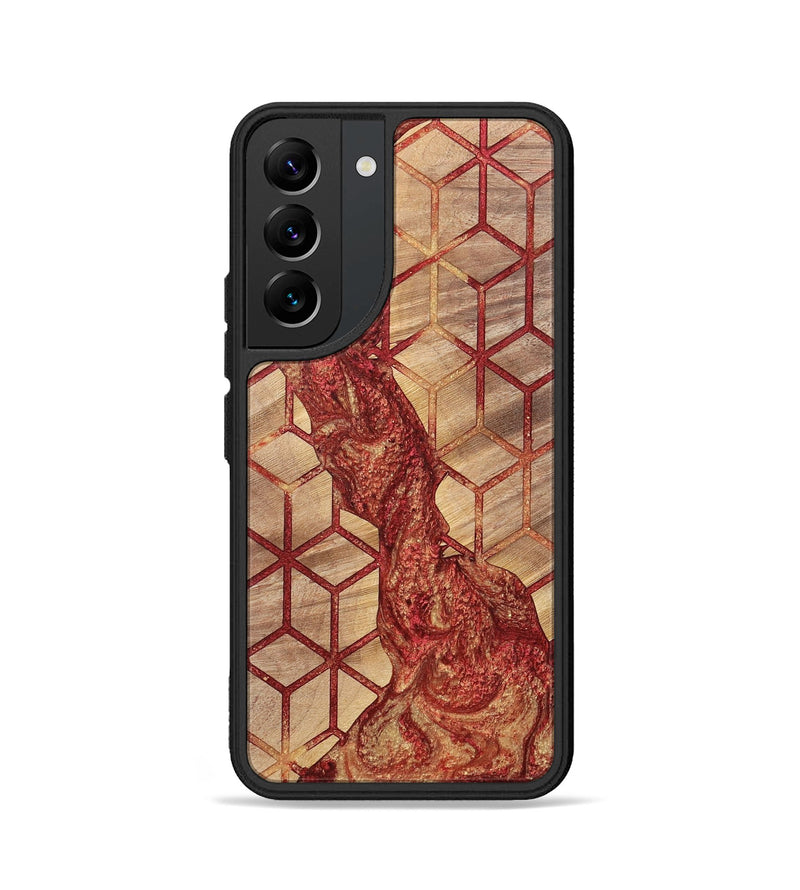 Galaxy S22 Wood+Resin Phone Case - Cathleen (Pattern, 700161)