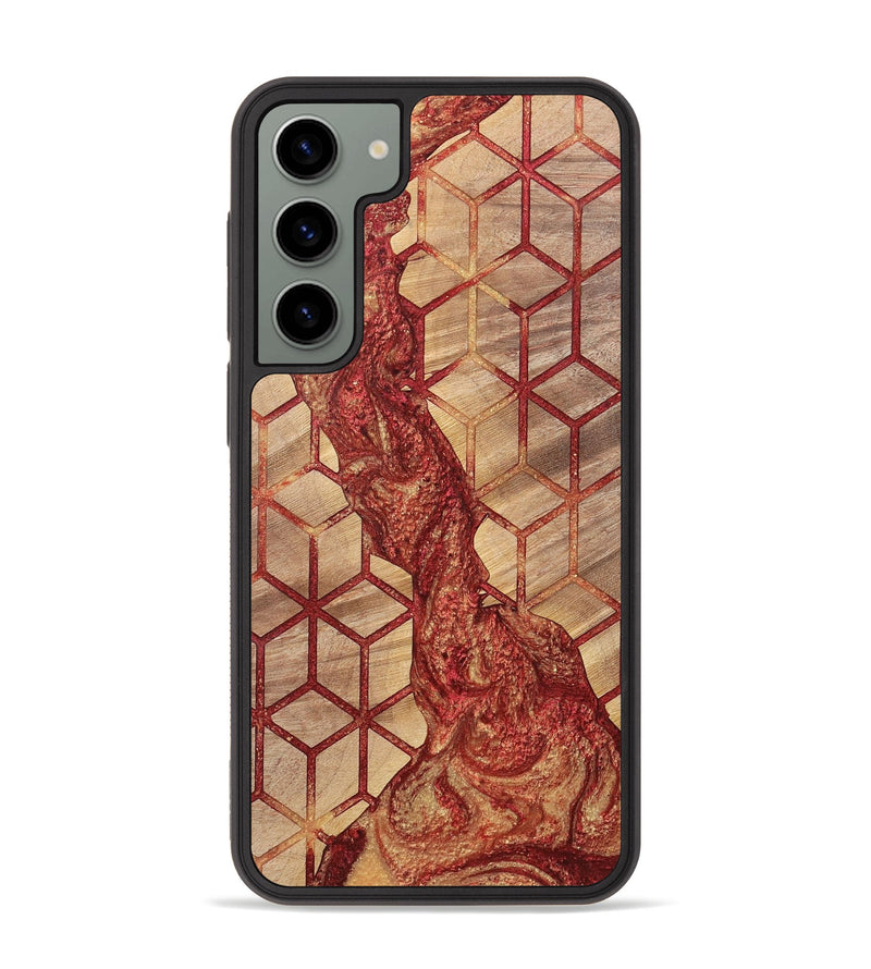 Galaxy S23 Plus Wood+Resin Phone Case - Cathleen (Pattern, 700161)