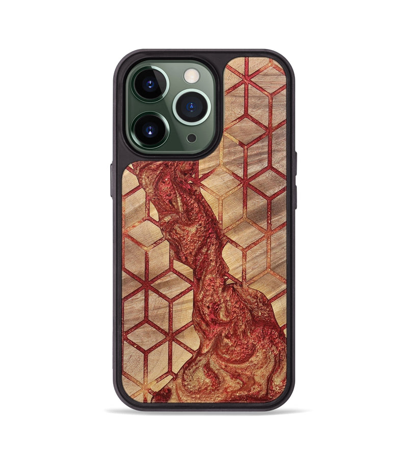 iPhone 13 Pro Wood+Resin Phone Case - Cathleen (Pattern, 700161)