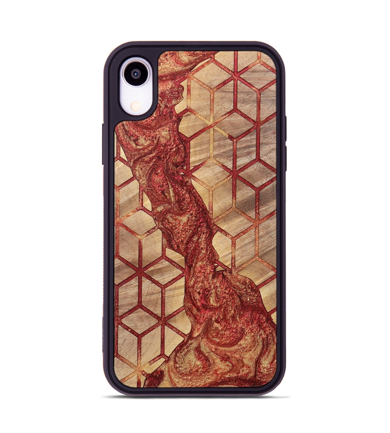iPhone Xr Wood+Resin Phone Case - Cathleen (Pattern, 700161)