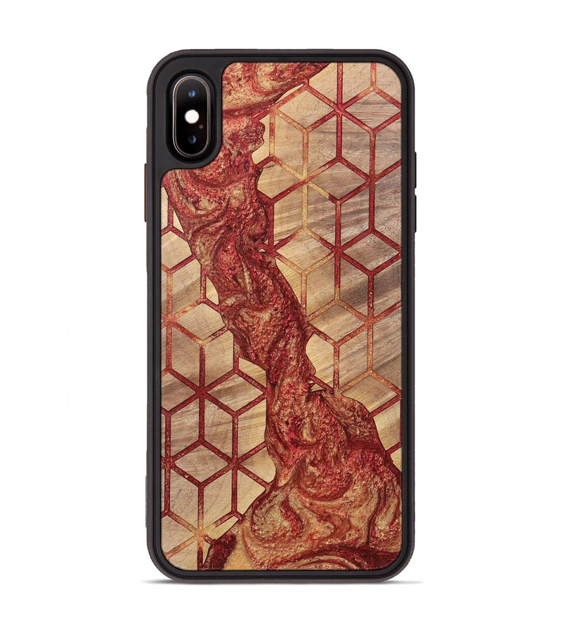 iPhone Xs Max Wood+Resin Phone Case - Cathleen (Pattern, 700161)