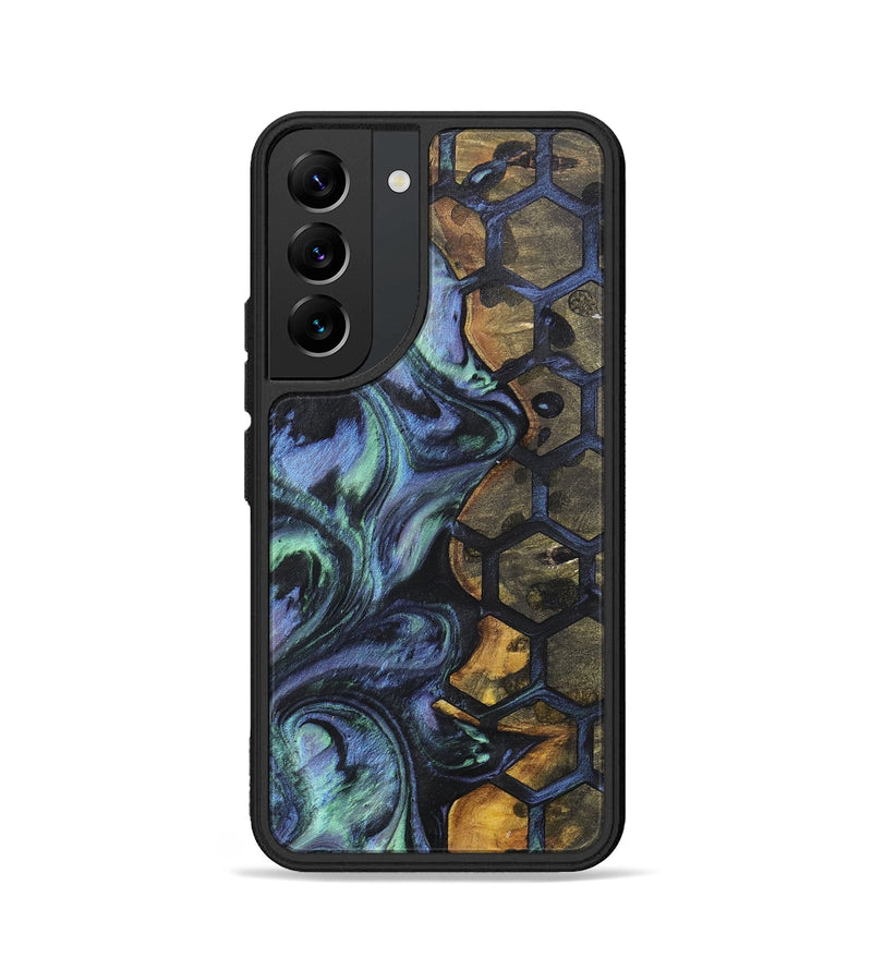 Galaxy S22 Wood+Resin Phone Case - Edmund (Pattern, 700163)
