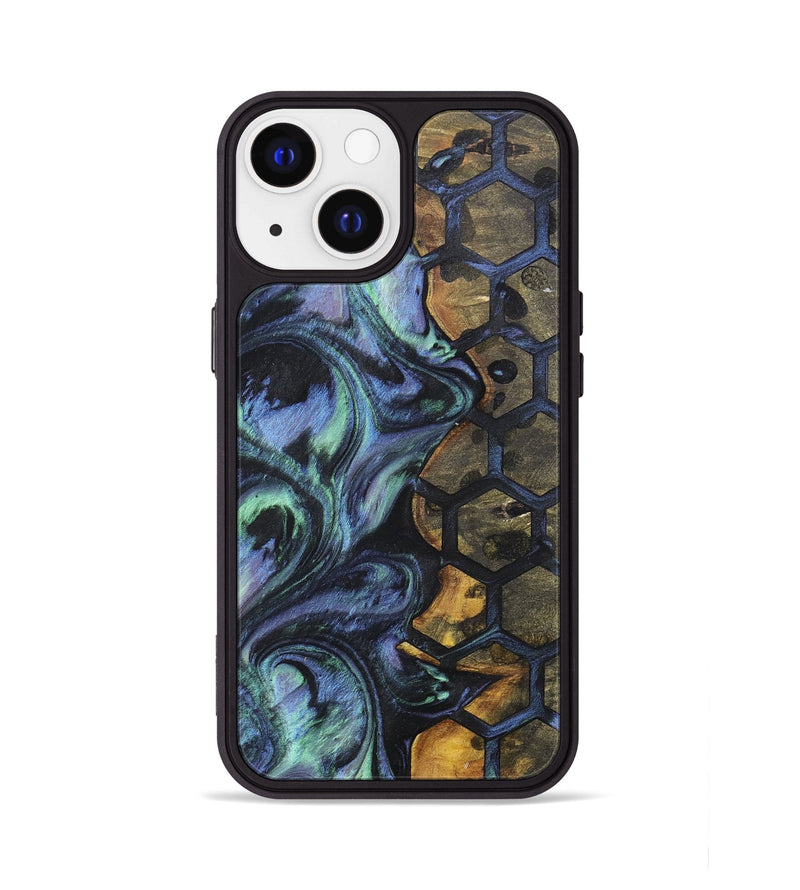 iPhone 13 Wood+Resin Phone Case - Edmund (Pattern, 700163)
