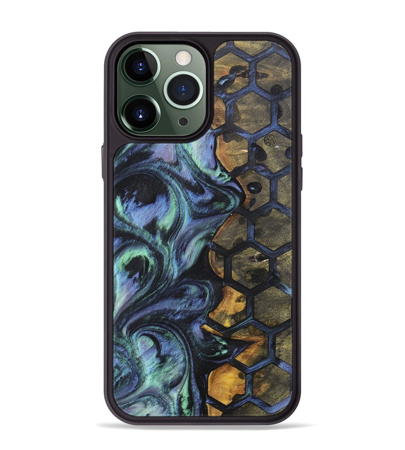 iPhone 13 Pro Max Wood+Resin Phone Case - Edmund (Pattern, 700163)