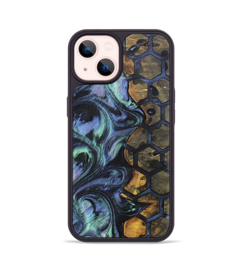 iPhone 14 Wood+Resin Phone Case - Edmund (Pattern, 700163)