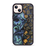 iPhone 14 Plus Wood+Resin Phone Case - Edmund (Pattern, 700163)