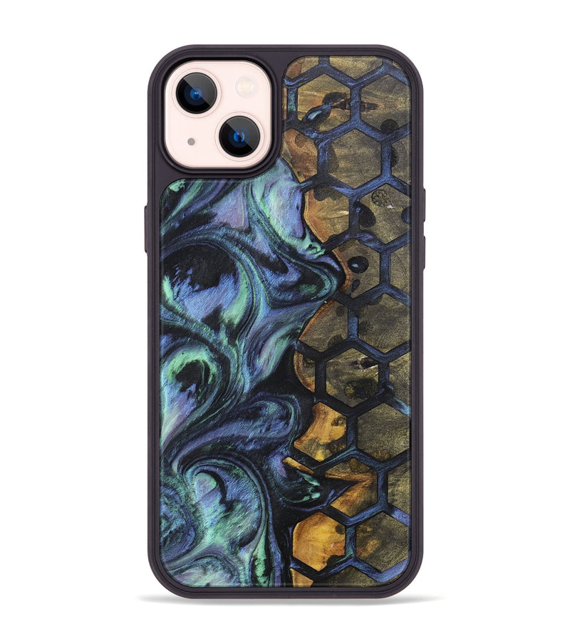 iPhone 14 Plus Wood+Resin Phone Case - Edmund (Pattern, 700163)