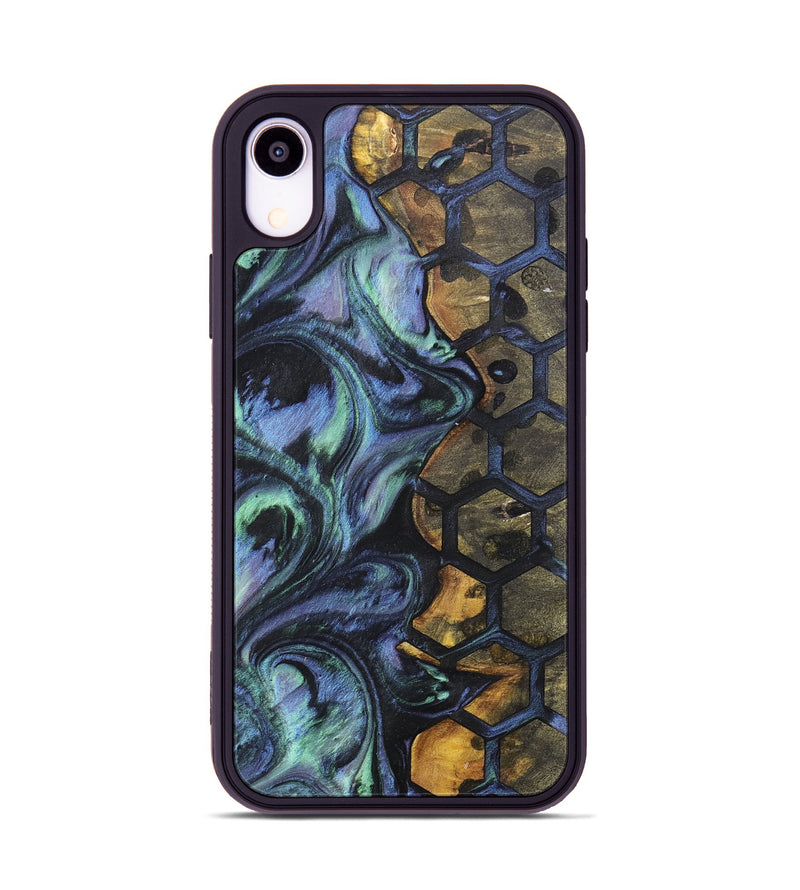 iPhone Xr Wood+Resin Phone Case - Edmund (Pattern, 700163)