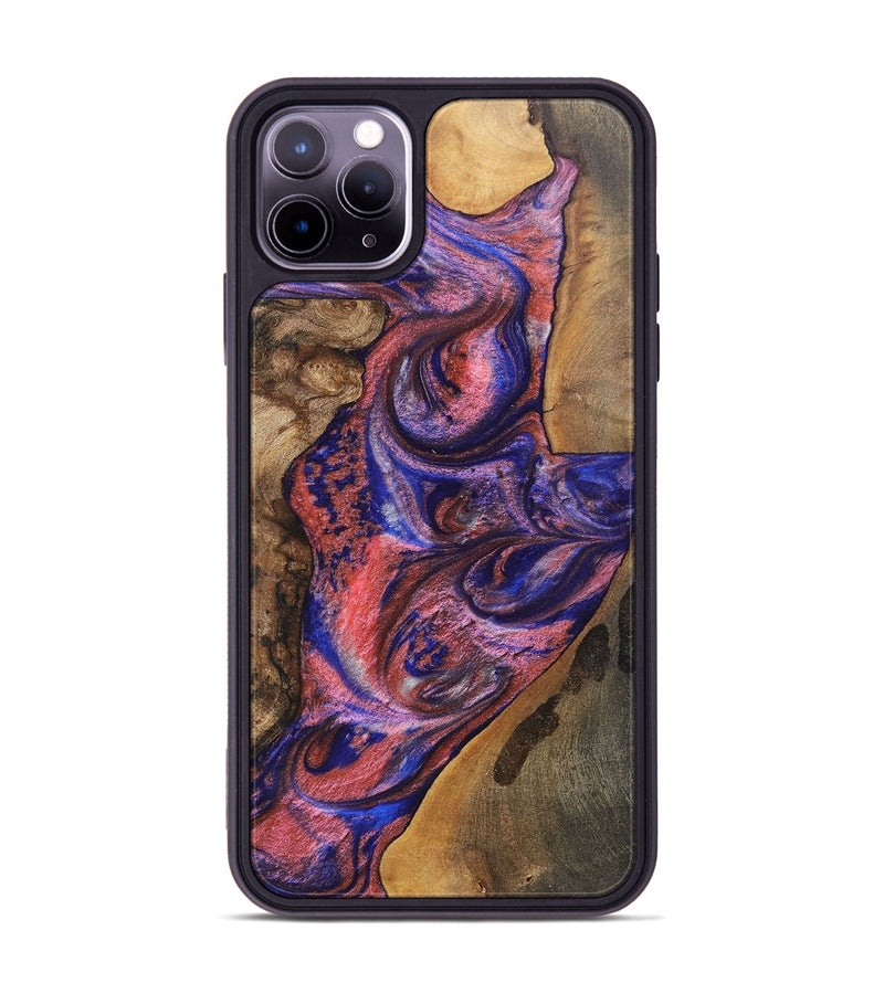 iPhone 11 Pro Max Wood+Resin Phone Case - Lynette (Mosaic, 700168)