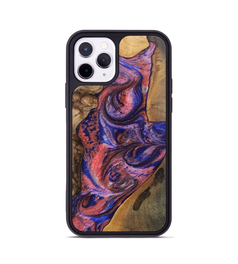iPhone 11 Pro Wood+Resin Phone Case - Lynette (Mosaic, 700168)
