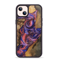 iPhone 14 Plus Wood+Resin Phone Case - Lynette (Mosaic, 700168)