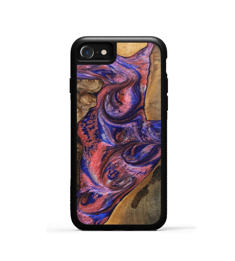 iPhone SE Wood+Resin Phone Case - Lynette (Mosaic, 700168)