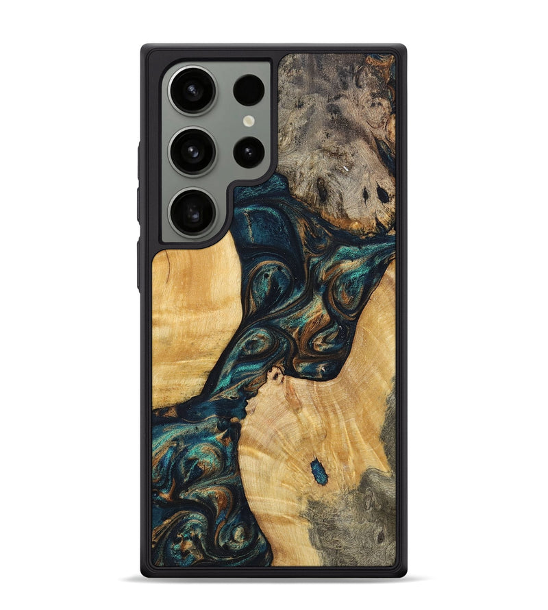 Galaxy S24 Ultra Wood+Resin Phone Case - Edwin (Mosaic, 700169)